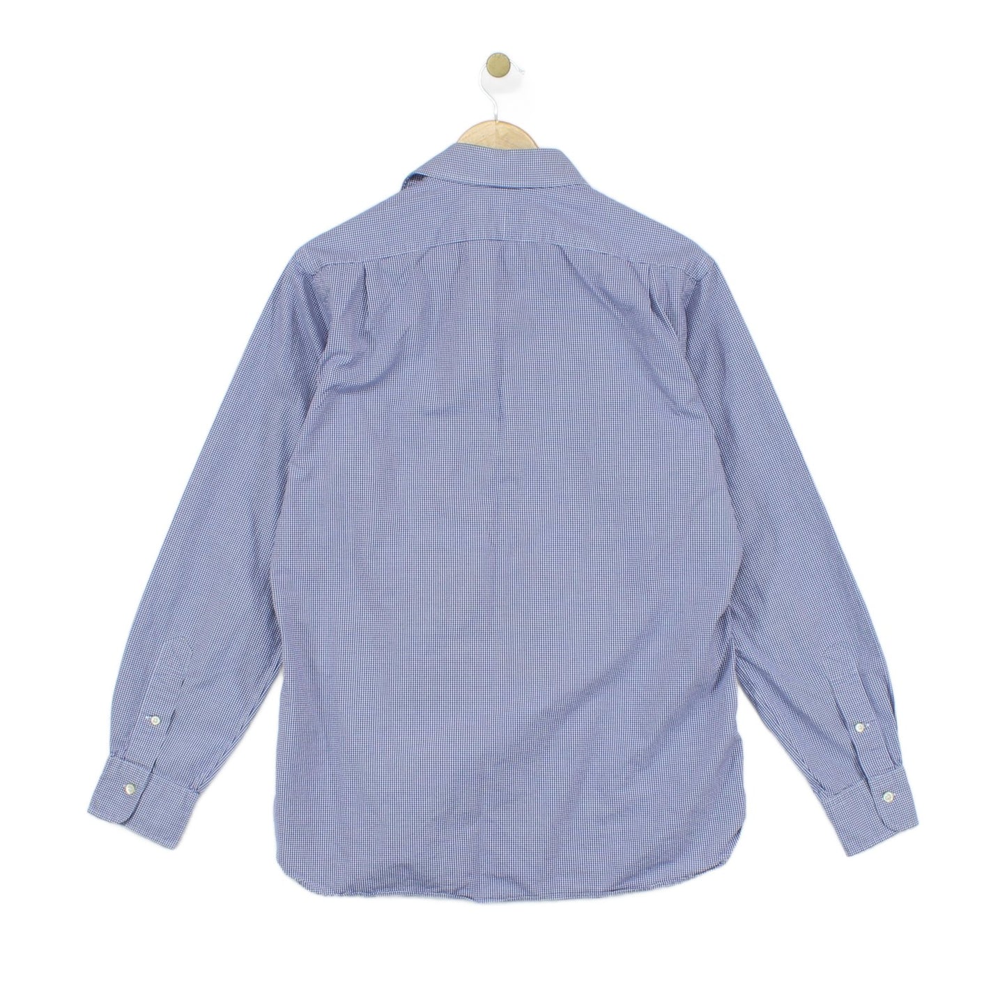 Mens Check Shirt Classic Long Sleeve
