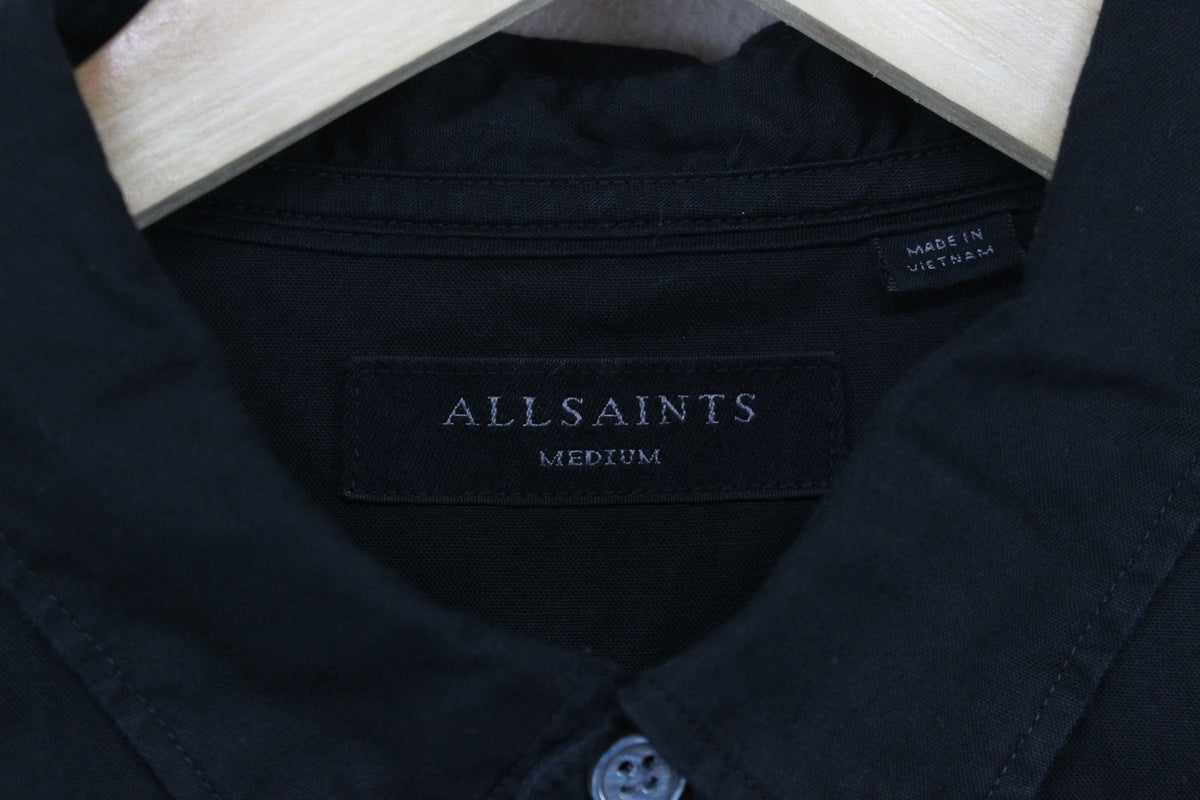 Mens Shirt Button Up Long Sleeve Collared Cotton