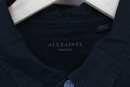 Mens Shirt Button Up Long Sleeve Collared Cotton