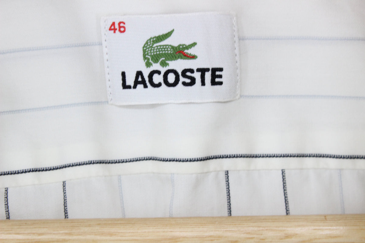 Mens Striped Shirt Long Sleeve Collared