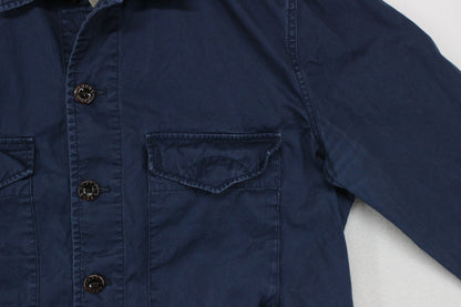 Mens Field Overshirt Button Chest Cotton