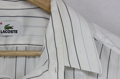 Mens Striped Shirt Long Sleeve Collared