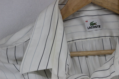 Mens Striped Shirt Long Sleeve Collared