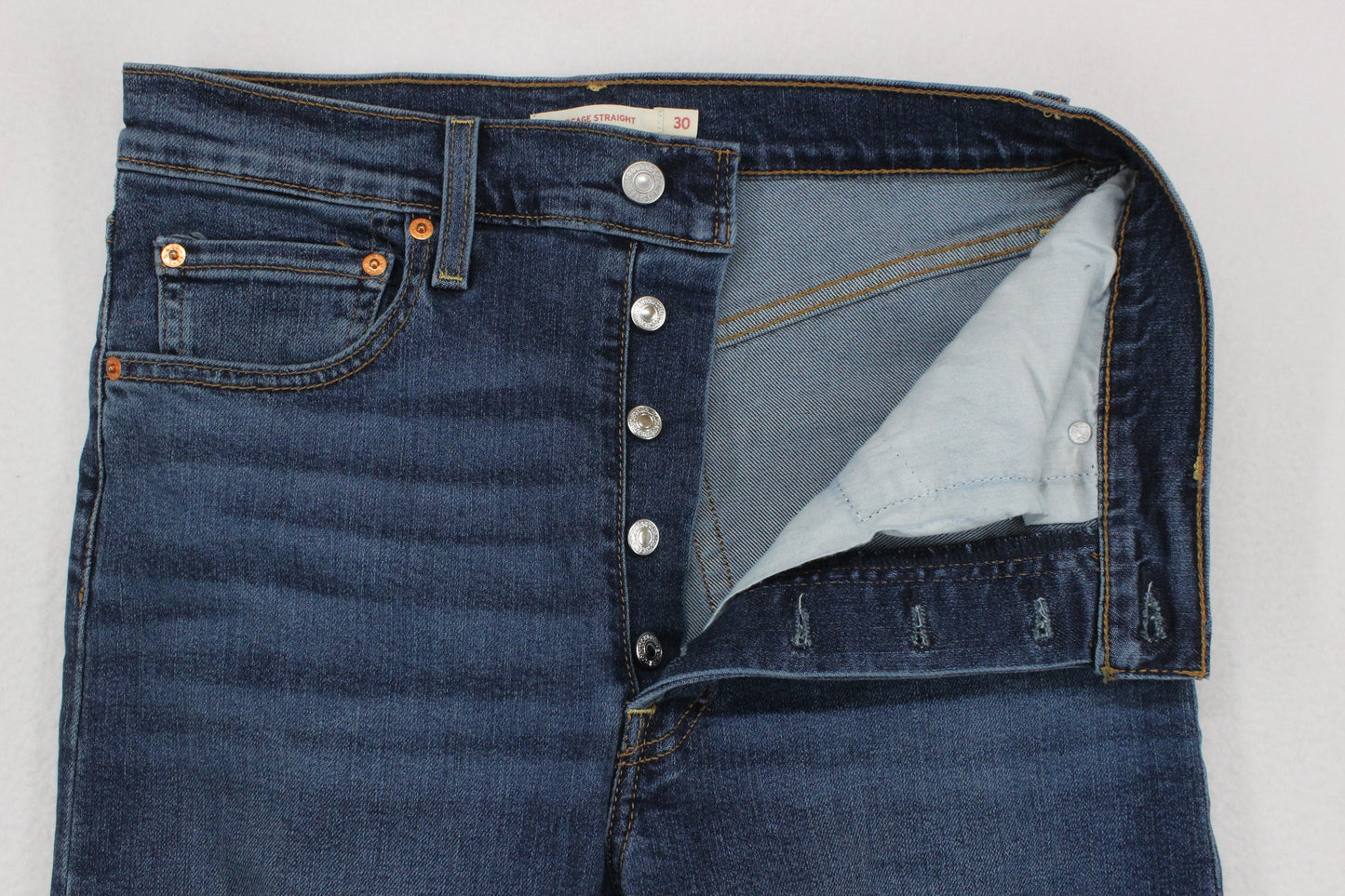 Womens Ribcage Straight Jeans High Waisted Relaxed