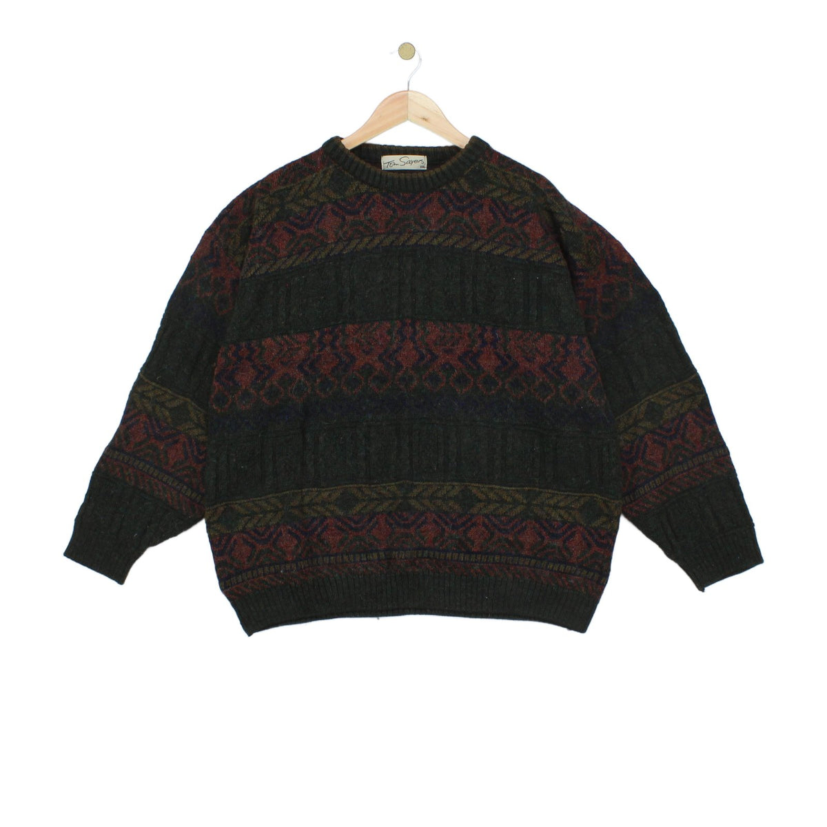 Mens Grandad Jumper Knitted