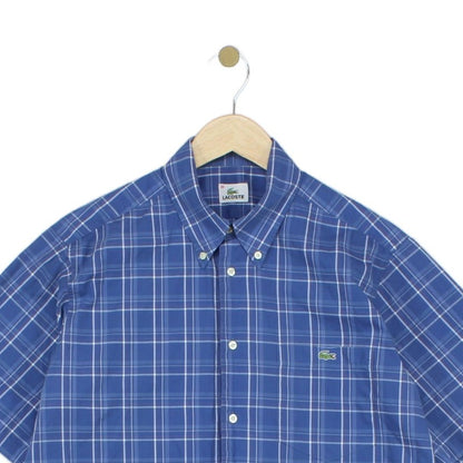 Mens Plaid Shirt Casual Button Up Short Sleeve