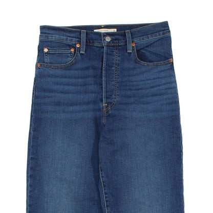 Womens Ribcage Straight Jeans High Waisted Relaxed