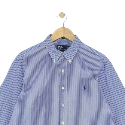 Mens Striped Shirt Custom Fit Button Up