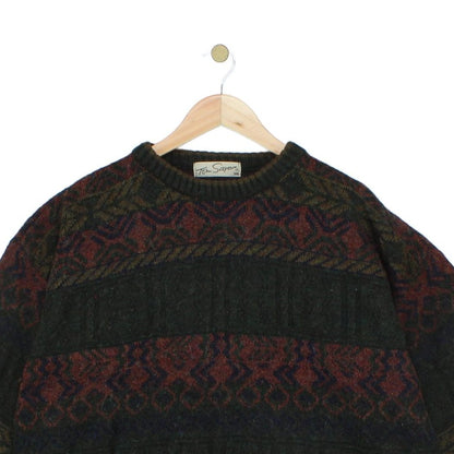 Mens Grandad Jumper Knitted