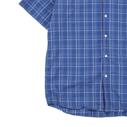 Mens Plaid Shirt Casual Button Up Short Sleeve