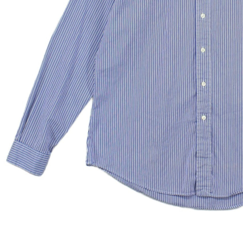 Mens Striped Shirt Custom Fit Button Up