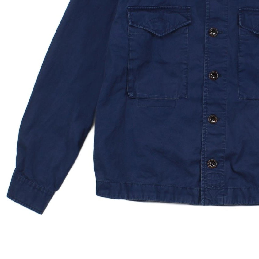 Mens Field Overshirt Button Chest Cotton