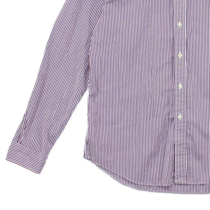 Mens Striped Shirt Slim Fit Button Down