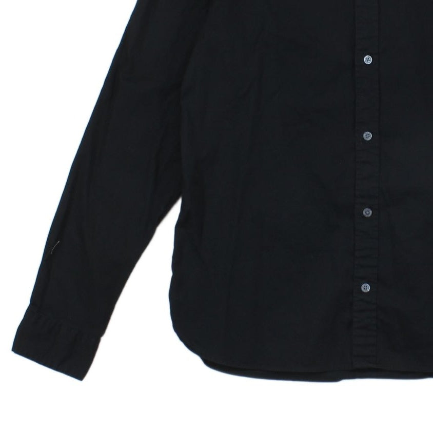 Mens Shirt Button Up Long Sleeve Collared Cotton