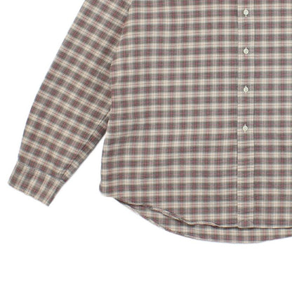 Mens Plaid Shirt Long Sleeve Check