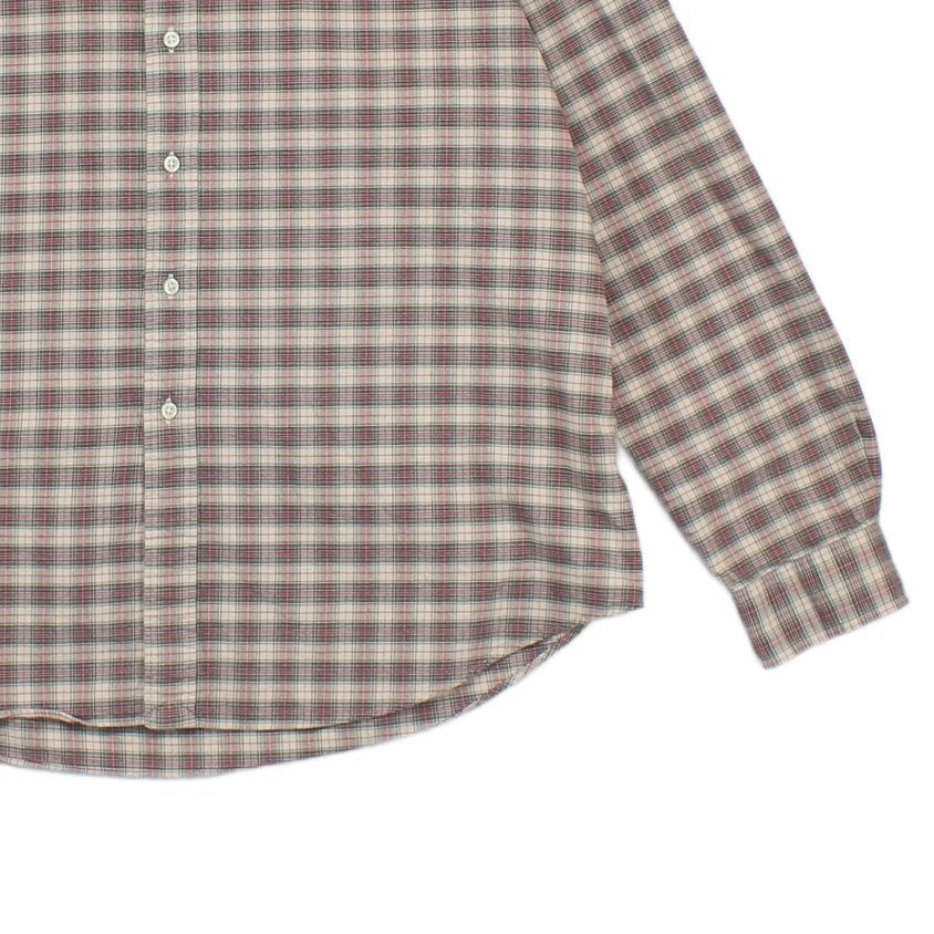 Mens Plaid Shirt Long Sleeve Check