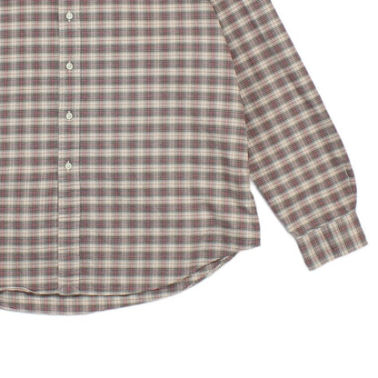 Mens Plaid Shirt Long Sleeve Check