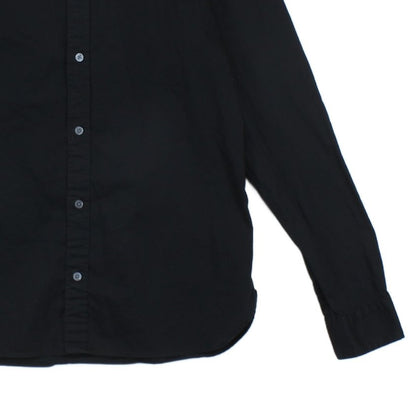 Mens Shirt Button Up Long Sleeve Collared Cotton
