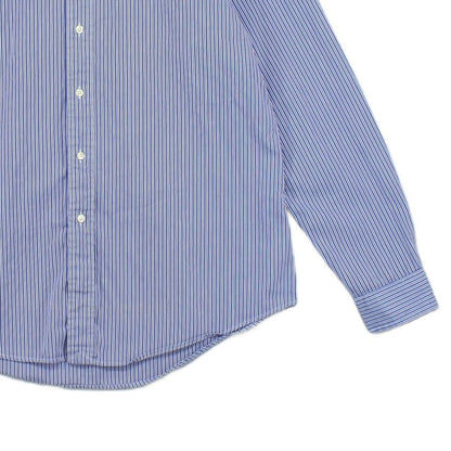 Mens Striped Shirt Custom Fit Button Up