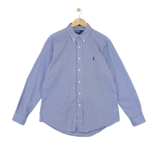 Mens Striped Shirt Custom Fit Button Up