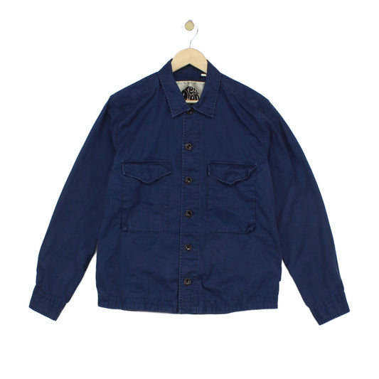 Mens Field Overshirt Button Chest Cotton