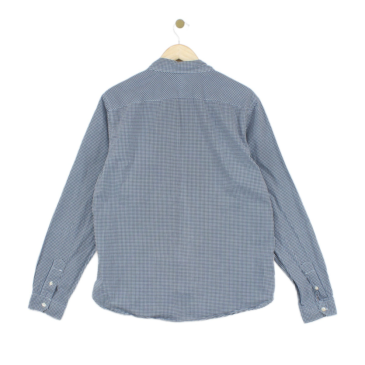 Mens Check Shirt Tailored Button Up