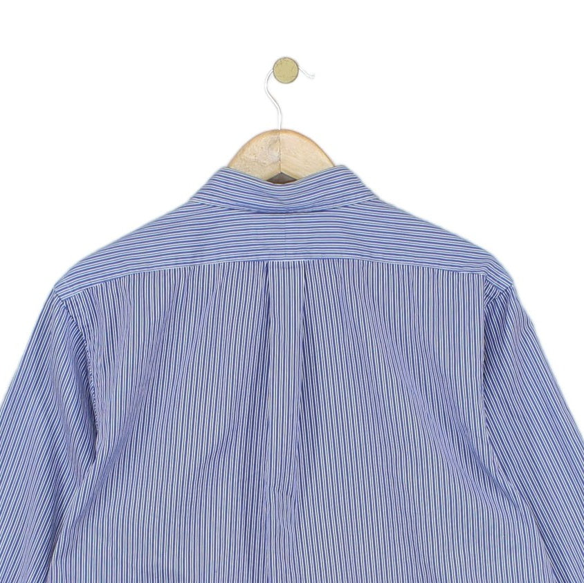 Mens Striped Shirt Custom Fit Button Up