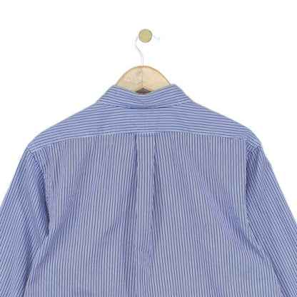 Mens Striped Shirt Custom Fit Button Up