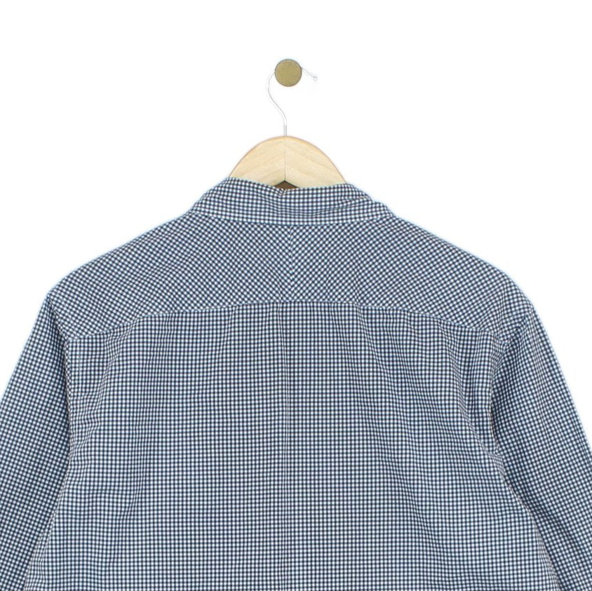 Mens Check Shirt Tailored Button Up