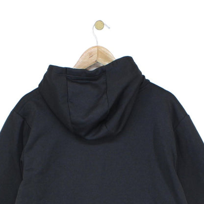 Mens Fleece Hoodie Logo Print Drawstring