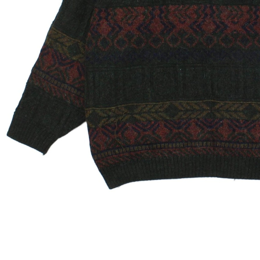 Mens Grandad Jumper Knitted