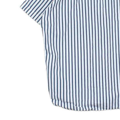 Mens Striped Shirt  Short Sleeve Button Up