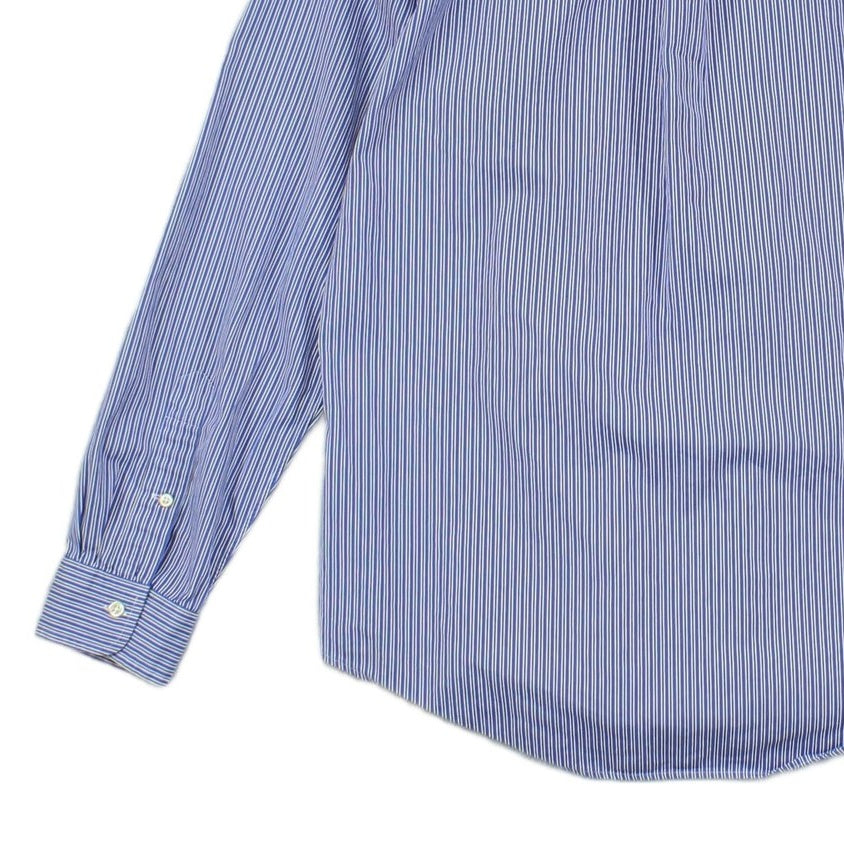 Mens Striped Shirt Custom Fit Button Up