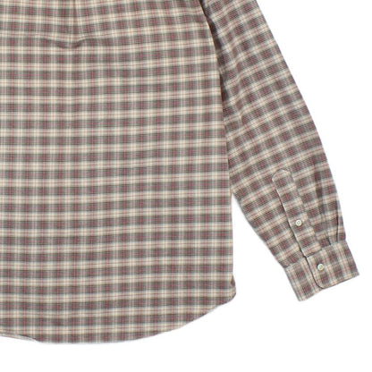 Mens Plaid Shirt Long Sleeve Check