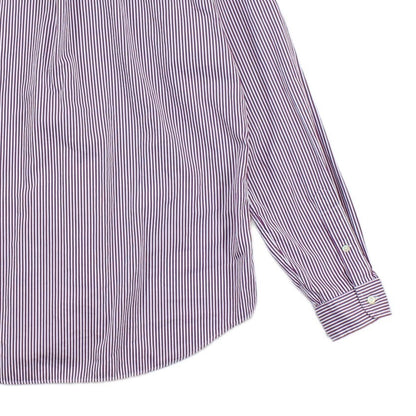 Mens Striped Shirt Slim Fit Button Down