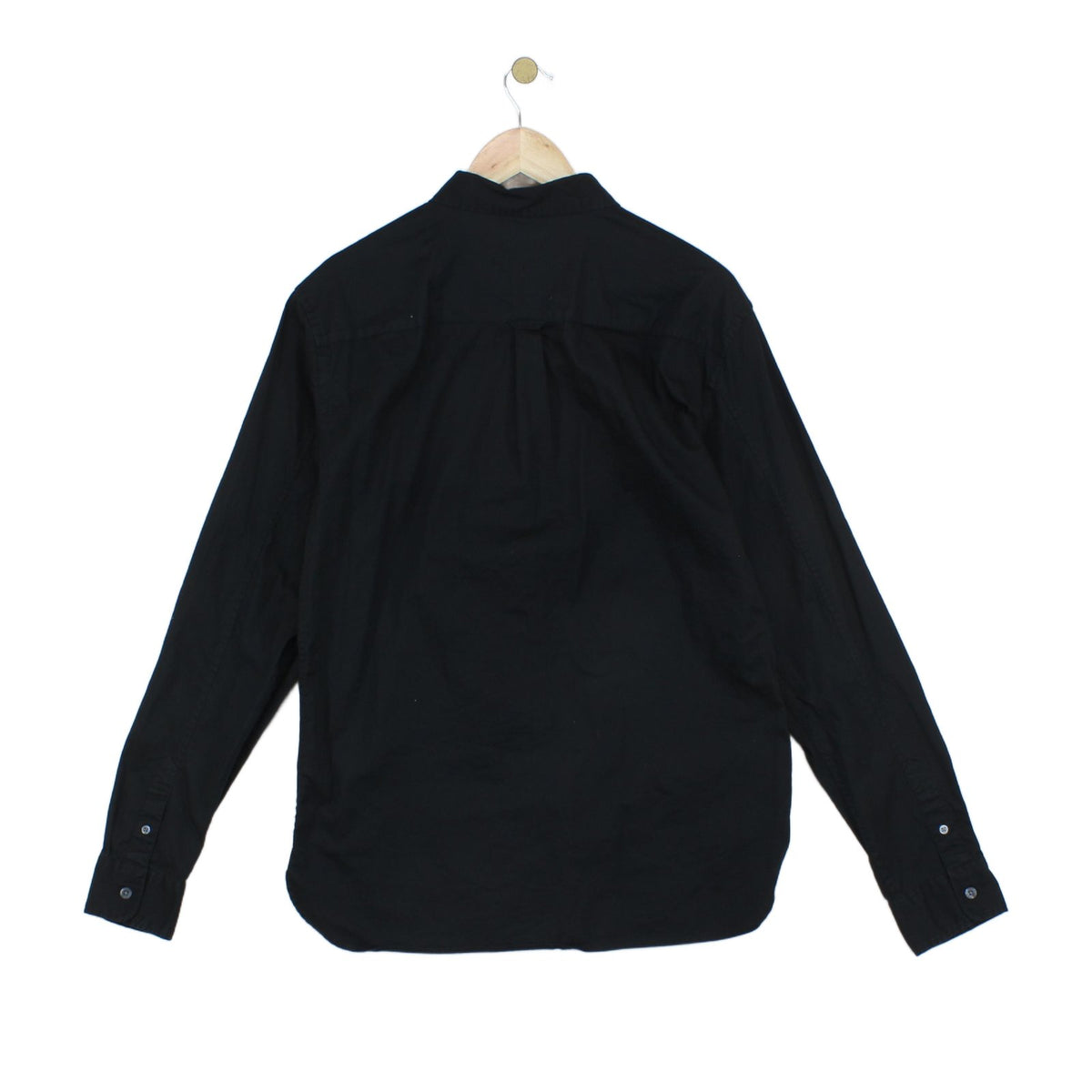Mens Shirt Button Up Long Sleeve Collared Cotton