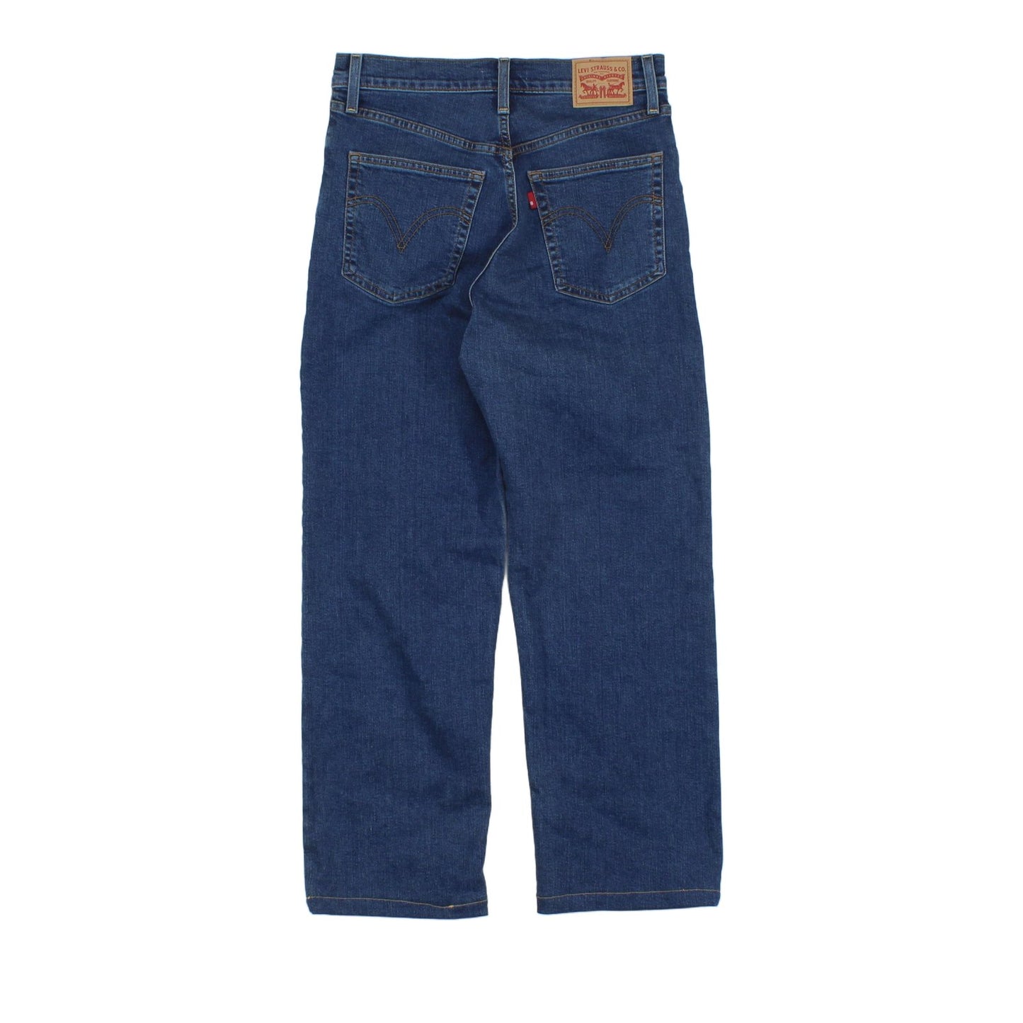 Womens Ribcage Straight Jeans High Waisted Relaxed