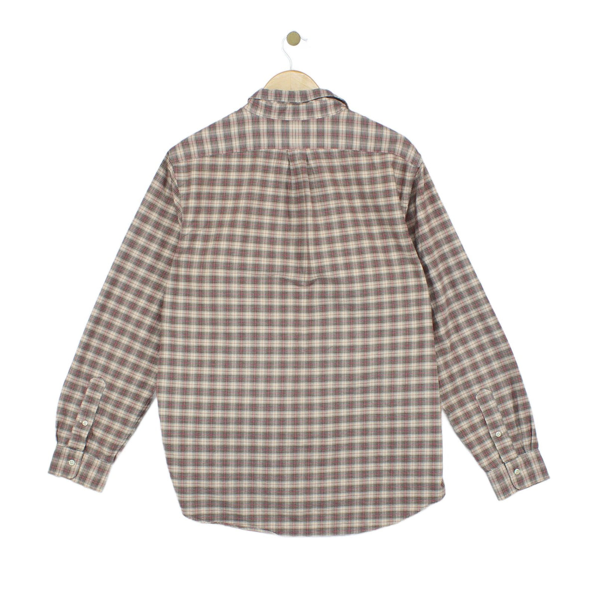 Mens Plaid Shirt Long Sleeve Check