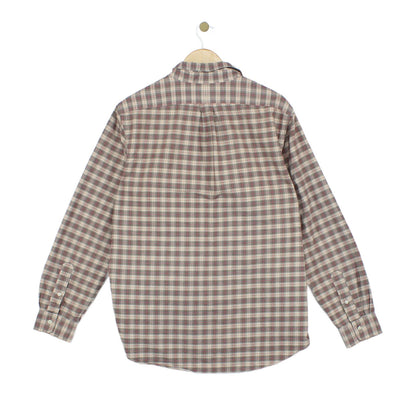 Mens Plaid Shirt Long Sleeve Check