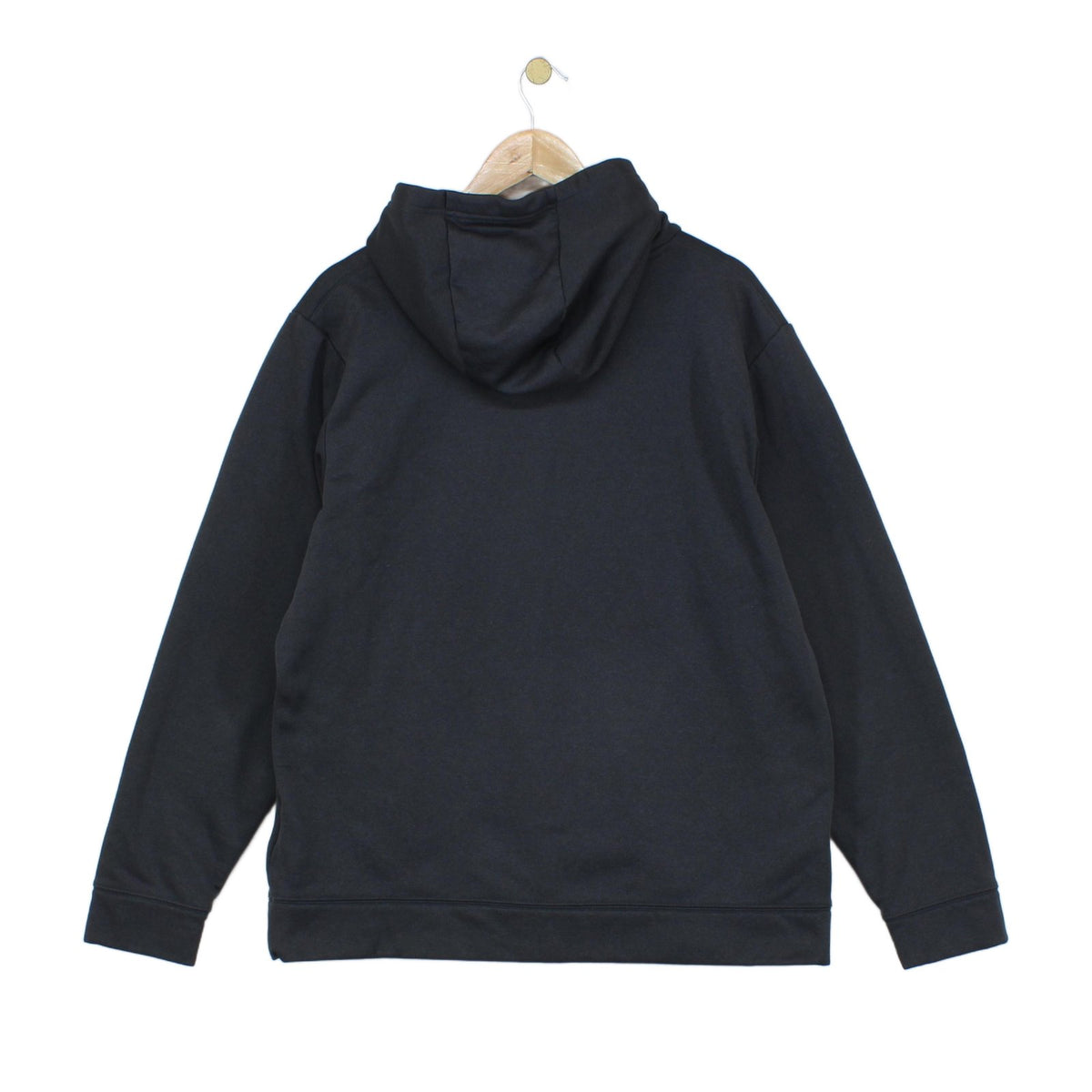 Mens Fleece Hoodie Logo Print Drawstring