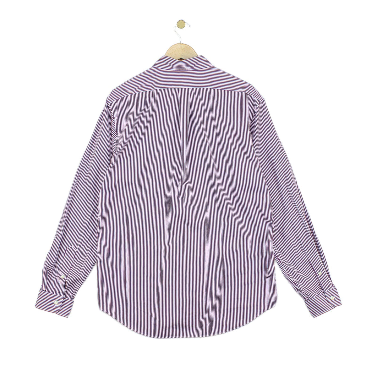 Mens Striped Shirt Slim Fit Button Down