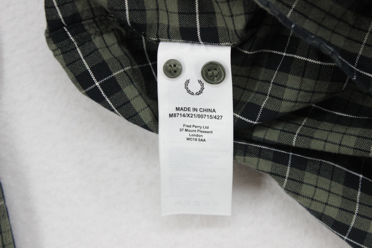 Mens Plaid Shirt Long Sleeve Button Up