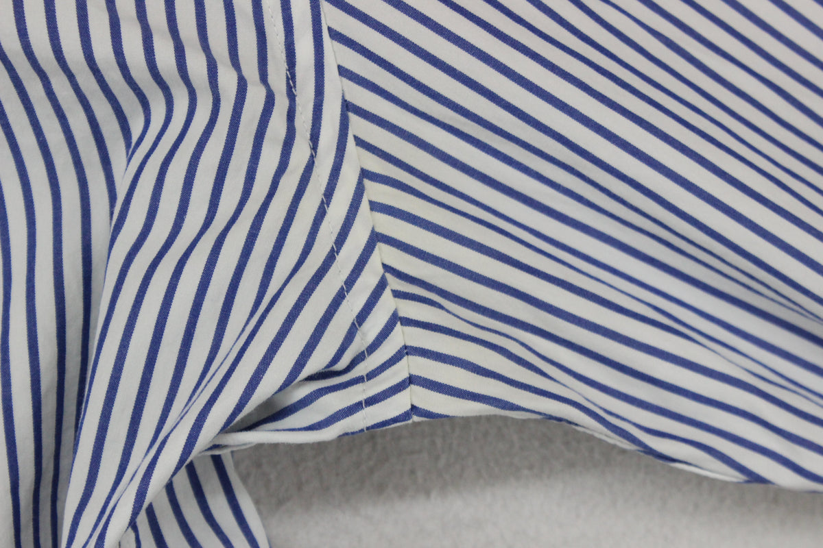 Mens Striped Shirt Button Up Long Sleeve Classic