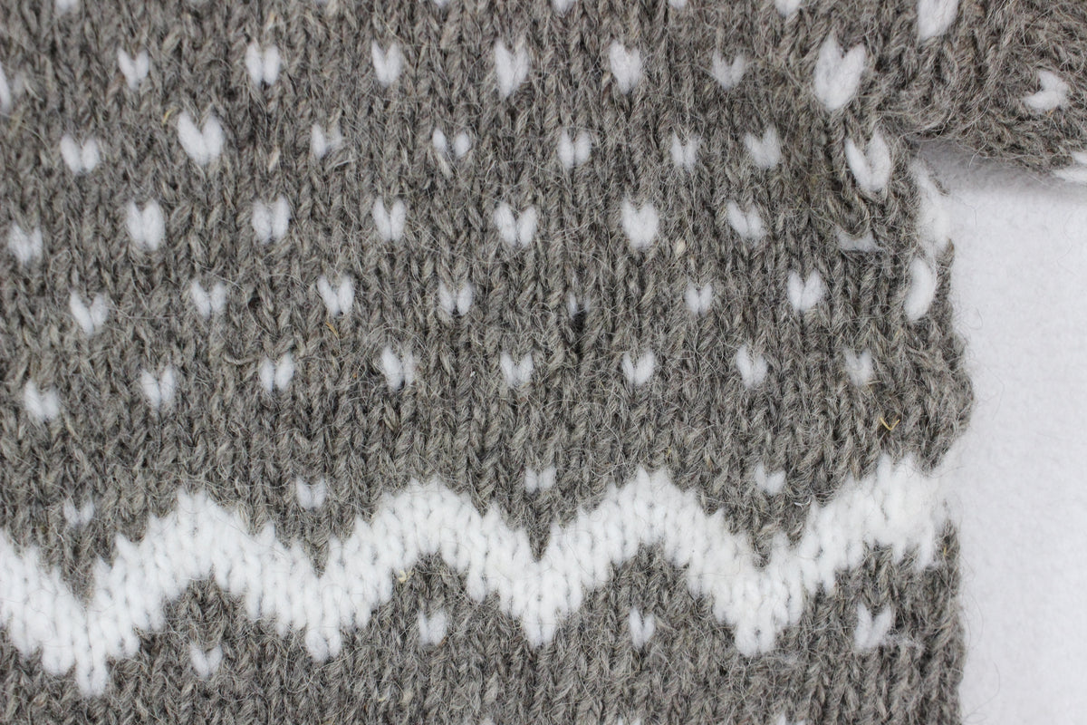 Mens Nordic Jumper Chunky Knit Pattern Wool