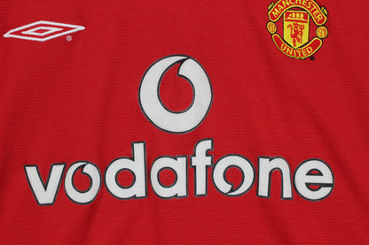 Mens Manchester United 2000-02 Football Shirt Home Jersey