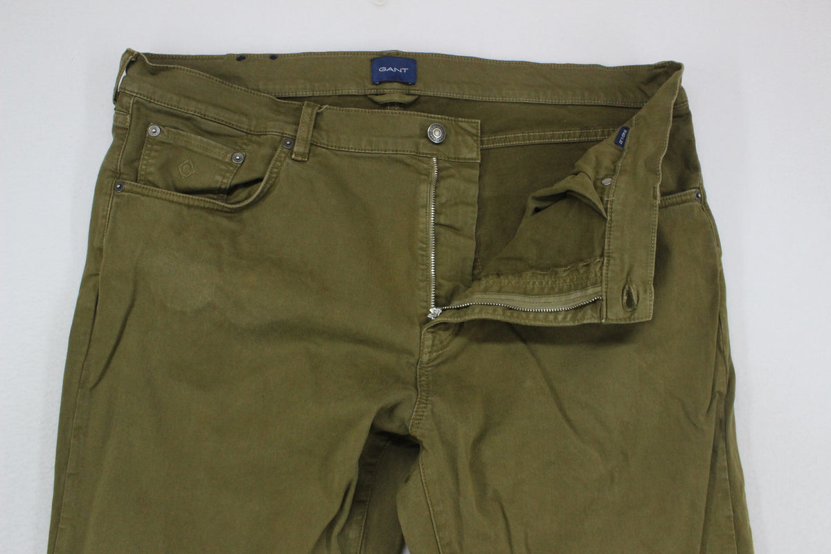 Mens Chino Trousers Stretch Durable Basic