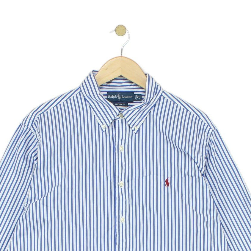 Mens Striped Shirt Button Up Custom Fit