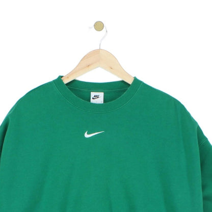 Womens Oversized Sweatshirt Swoosh Crew Neck