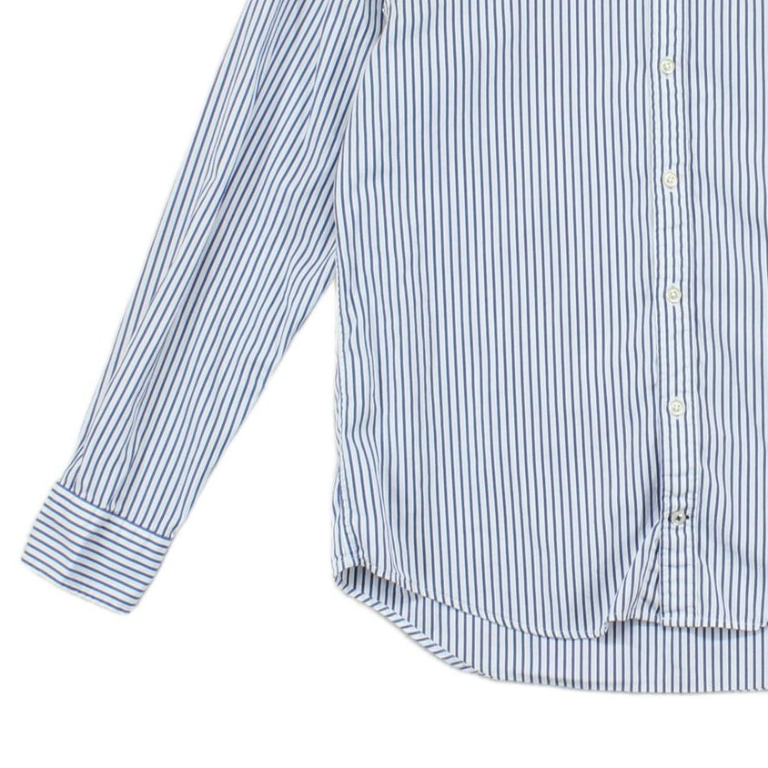 Mens Striped Shirt Button Up Long Sleeve Classic