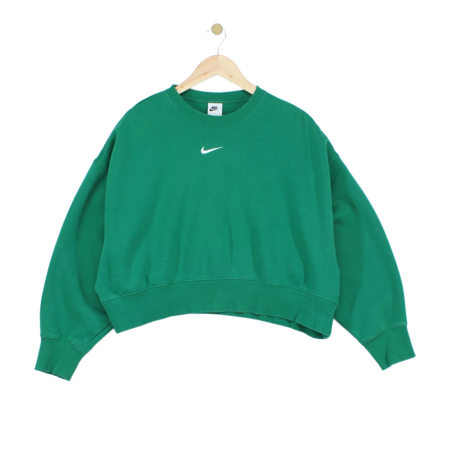 Womens Oversized Sweatshirt Swoosh Crew Neck